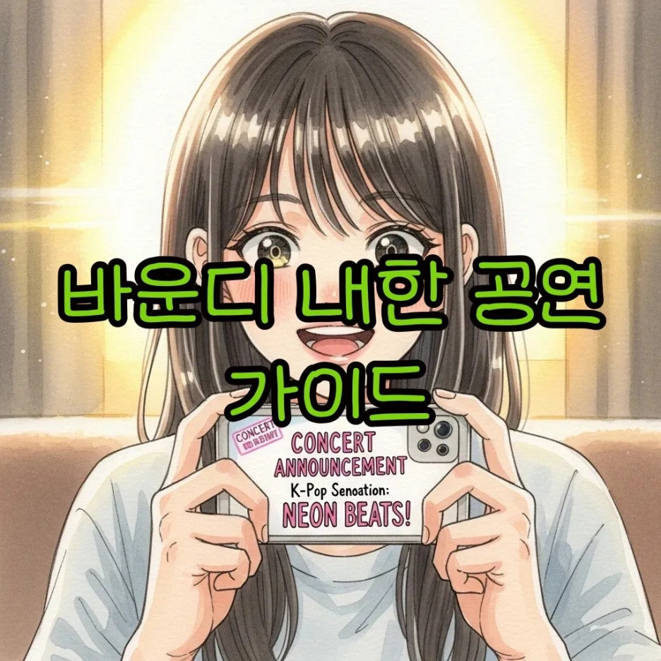 바운디 콘서트 현장의 열정적인 분위기