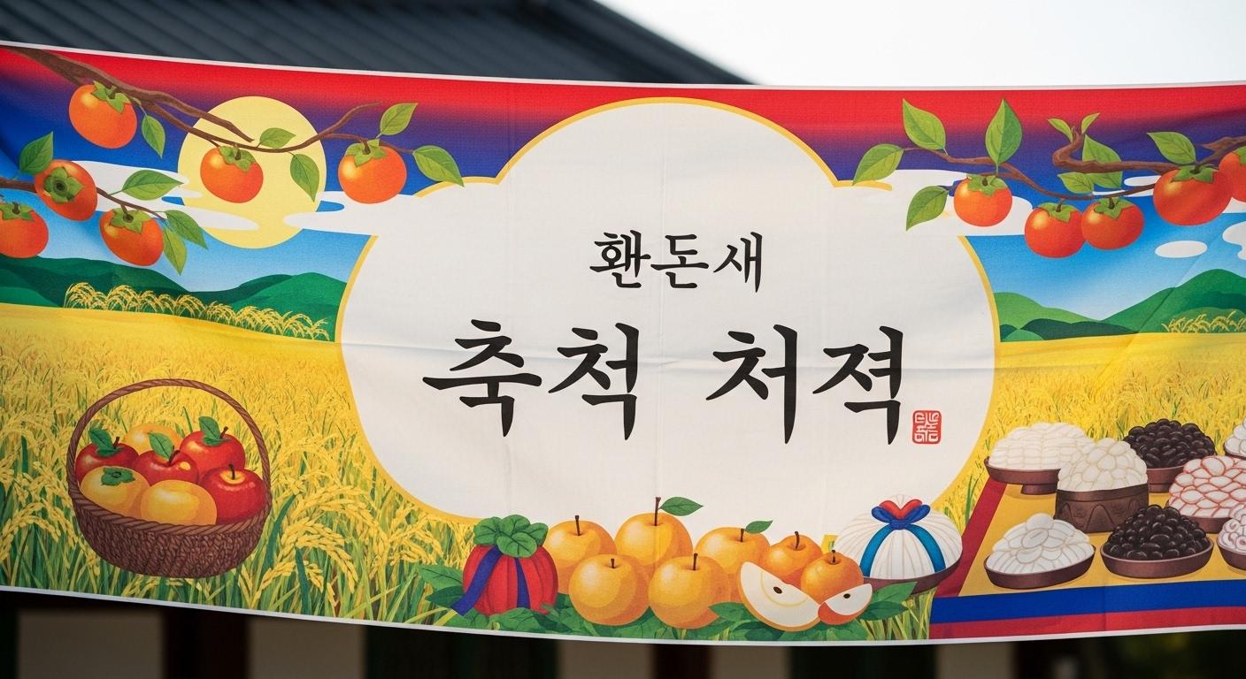 추석 현수막