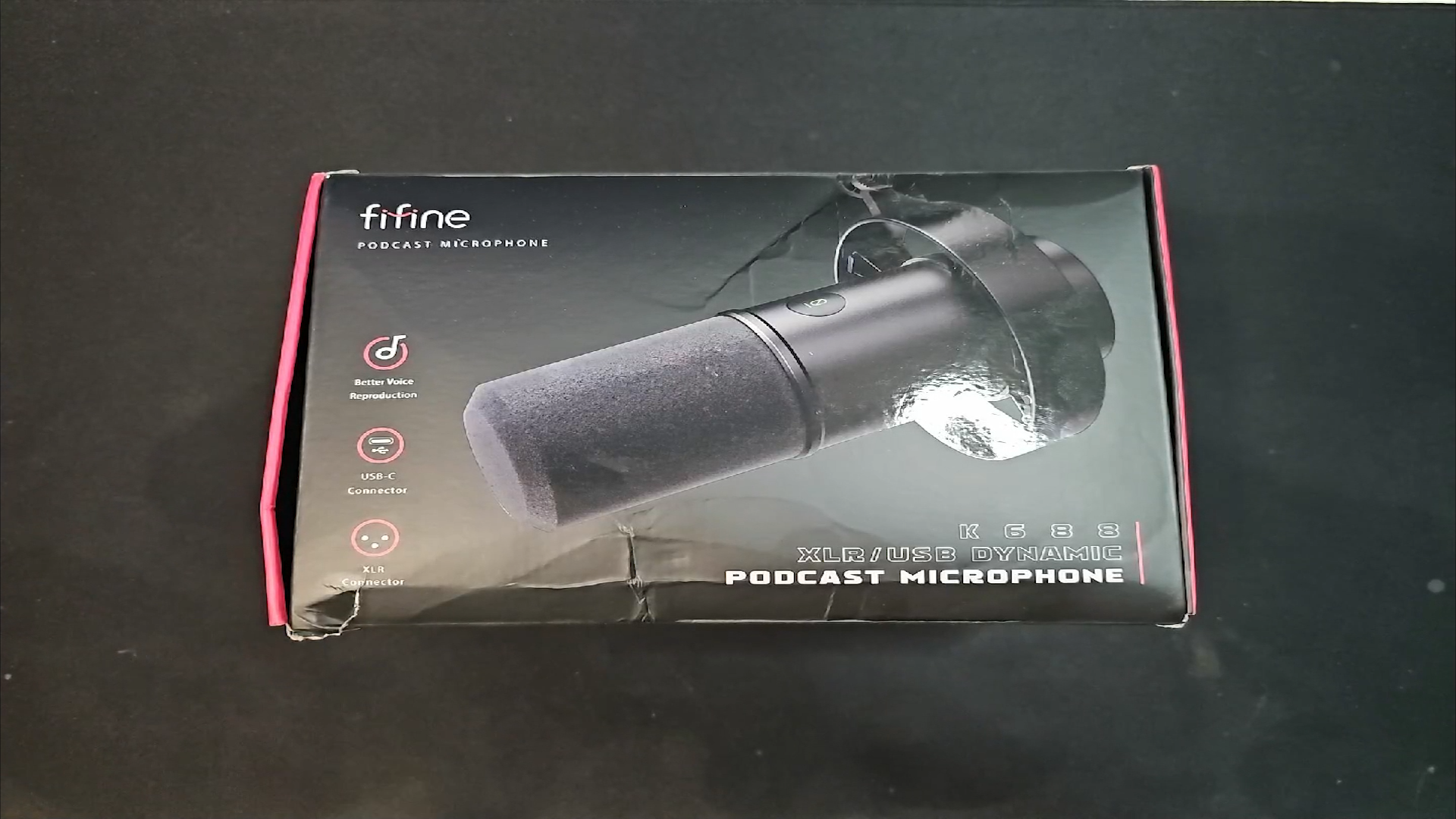 Fifine K688 다이나믹 마이크 개봉기 - 포장상태 1