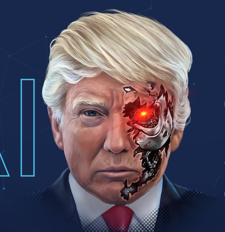 인공지능과 블록체인의 만남이라는 컨셉으로 트럼프는 BNB 채널에서 TRUMP AI 코인을 만들었다.