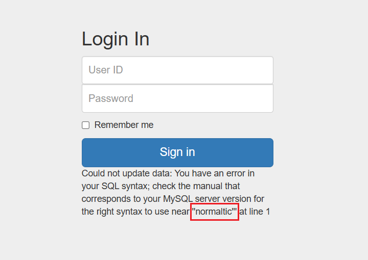" normaltic' "를 실행