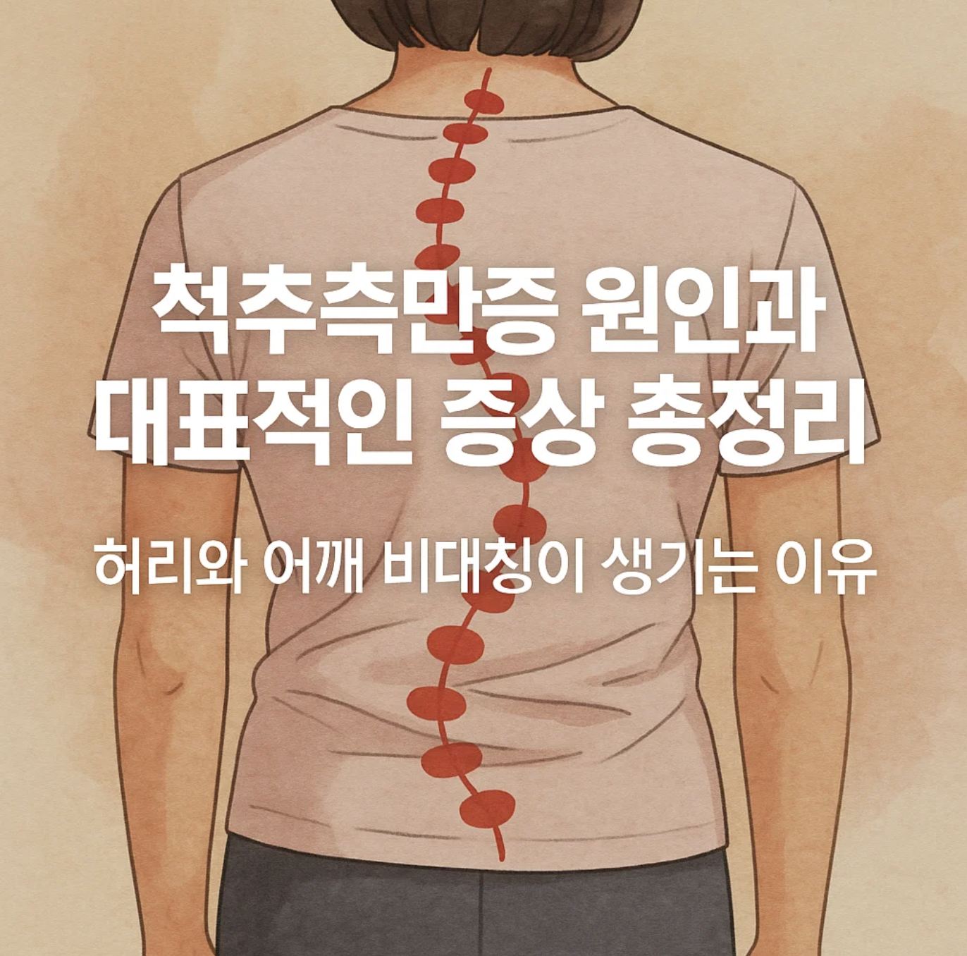 척추측만증 원인과 대표적인 증상 총정리, 허리와 어깨 비대칭이 생기는 이유