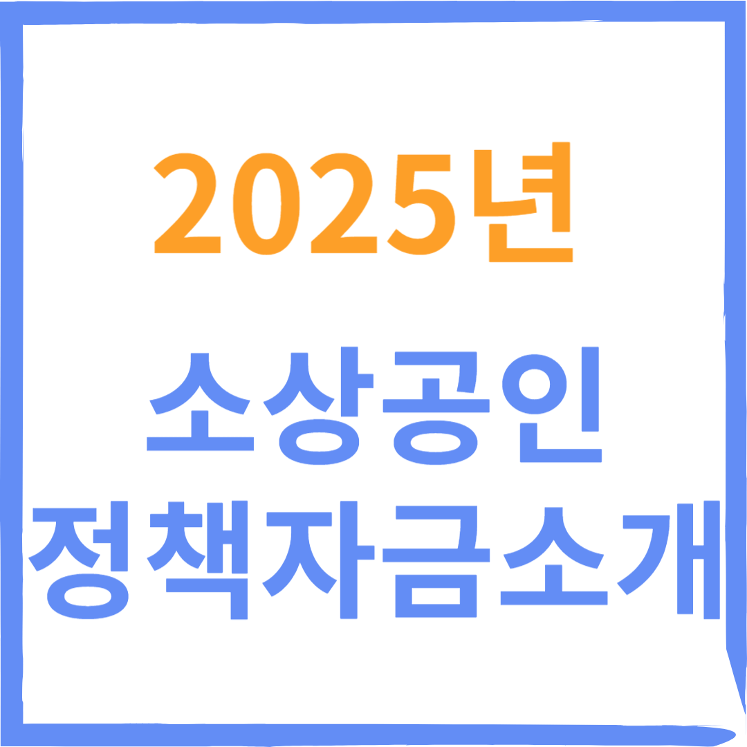 2025년 소상공인 정책자금 운용계획안 발표
