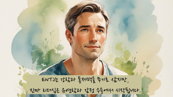 ENTJ는 강함과 통제력을 무기로 삼지만, 진짜 리더십은 유연함과 감정 수용에서 시작됩니다에 관한 그림
