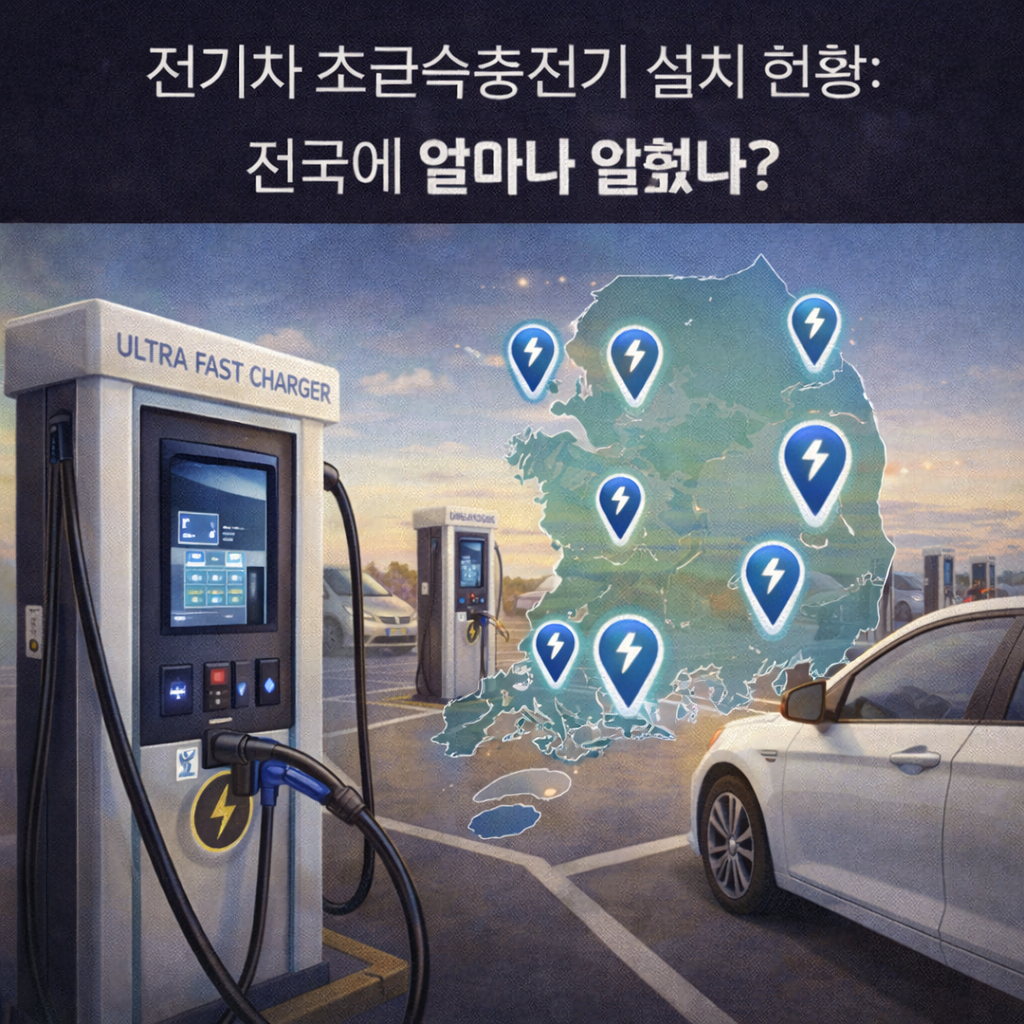 전기차 초급속충전기 설치 현황: 전국에 얼마나 깔렸나?