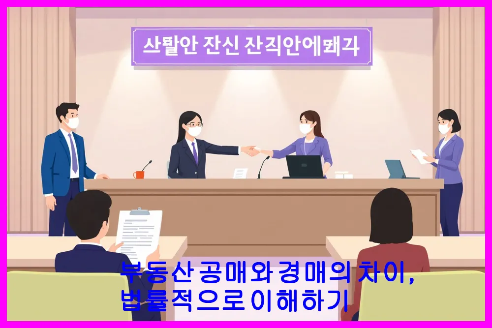 부동산 공매와 경매의 차이, 법률적으로 이해하기