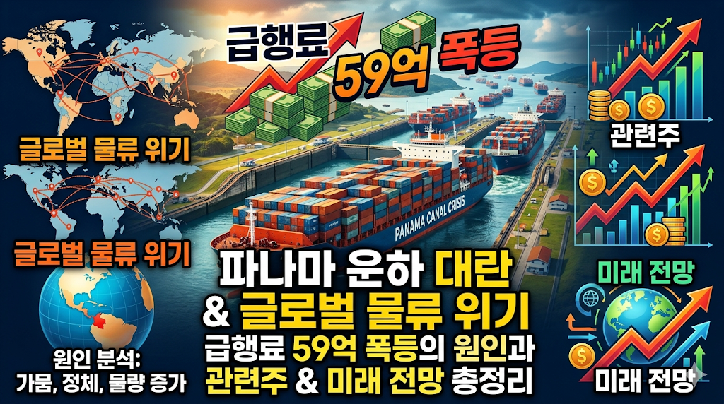 파나마 운하 위치 소유권 지도 정보: 가뭄으로 인한 급행료 59억 폭등과 관련주 총정리