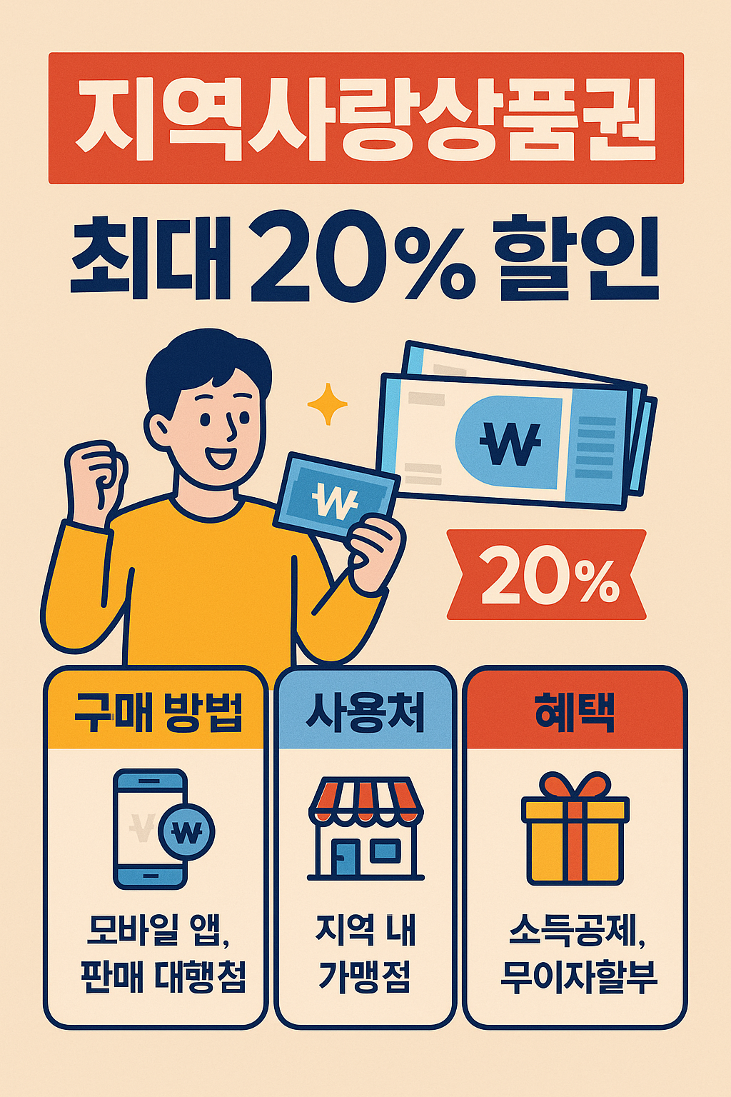 지역사랑상품권 최대 20% 할인 &mdash; 구매 방법&middot;사용처&middot;혜택 총정리