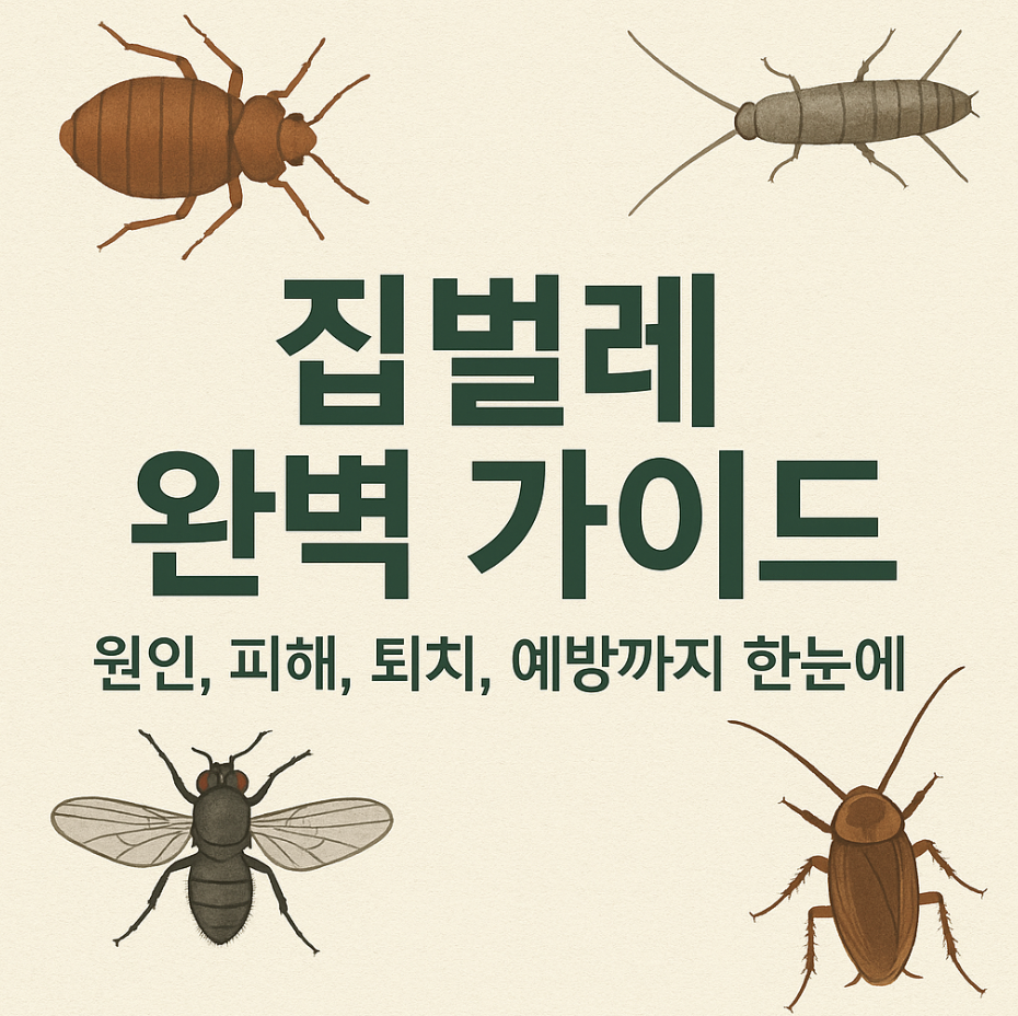 집벌레 완벽 가이드 – 원인, 피해, 퇴치, 예방까지 한눈에