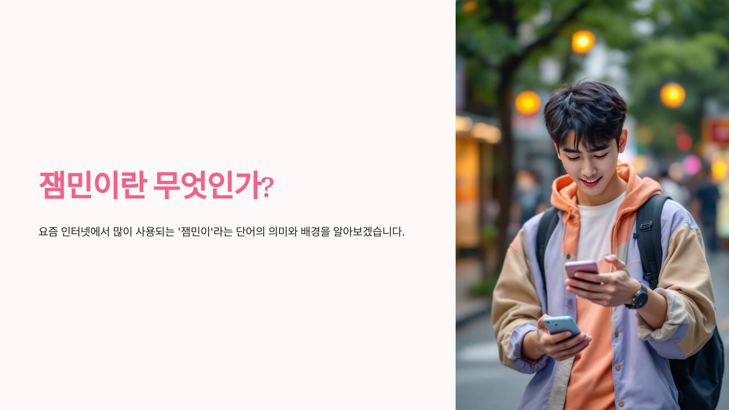 잼민이 뜻