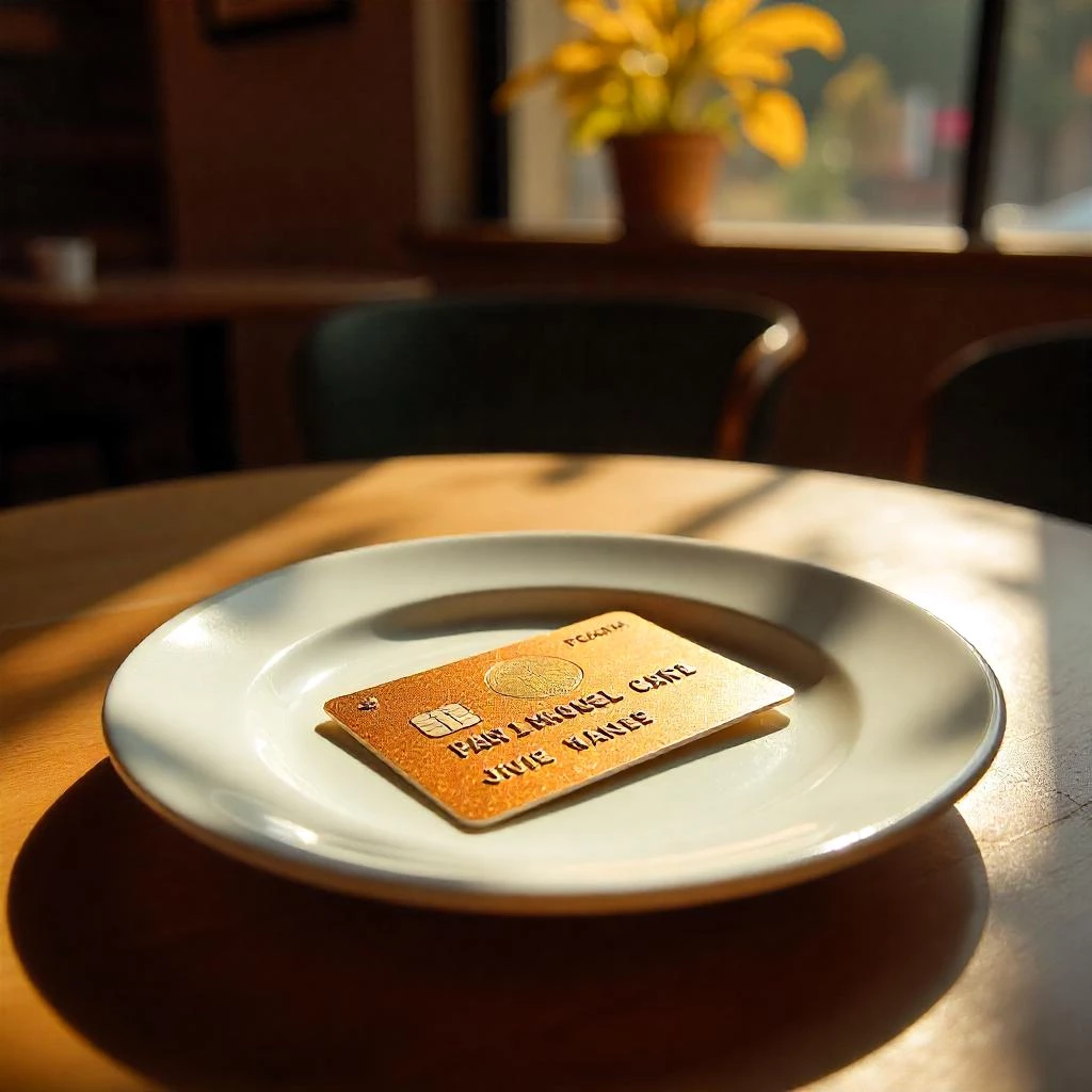 정산 서류를 정리 중인 자영업자