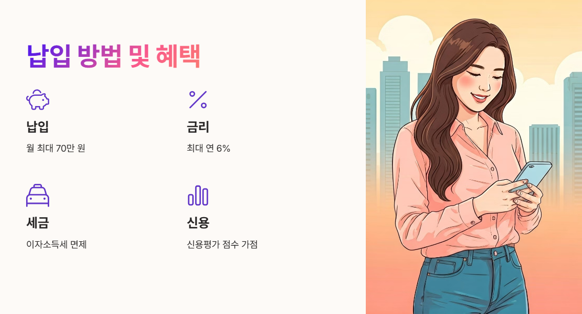 2025 청년도약계좌 납입 방법 및 혜택