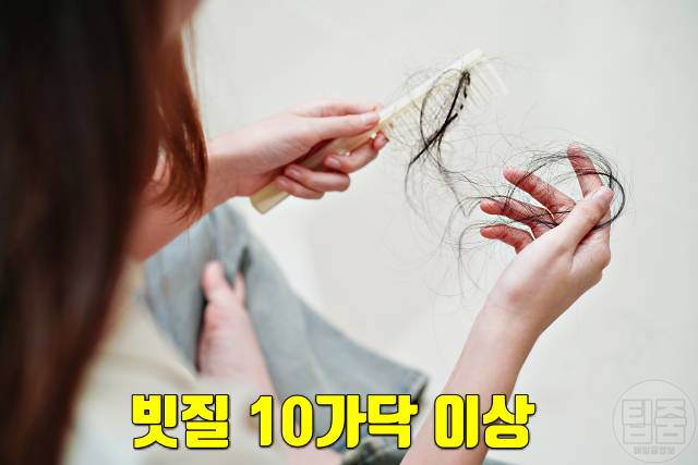 여자 탈모 자가진단 탈모초기증상 빗