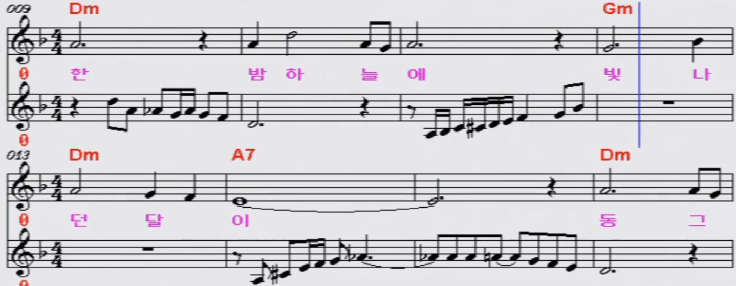 박기영(영사운드) 달무리 악보