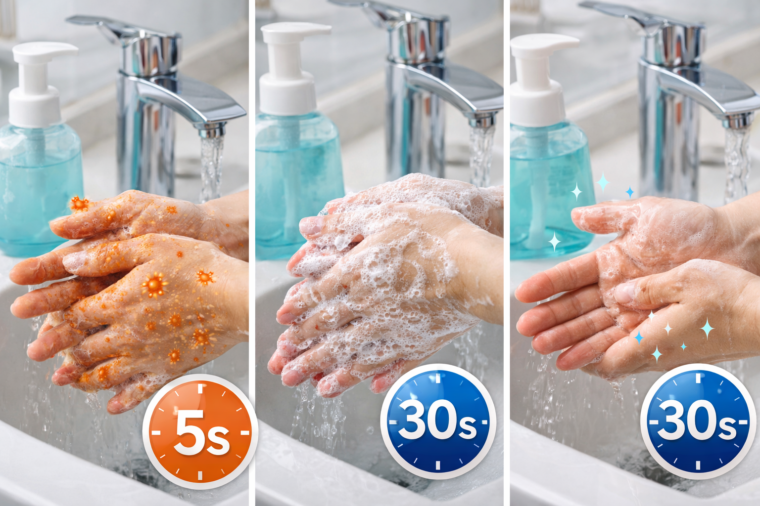 손씻기 30초차이! 감염예방효과 제대로 하는 방법 관련 사진