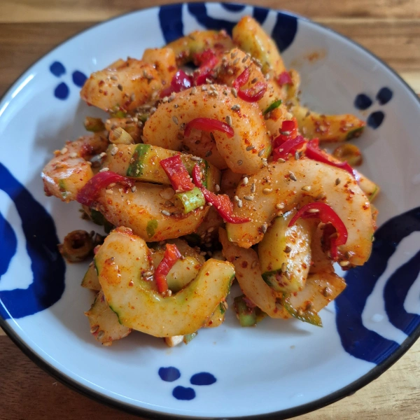 도툼한 오이무침 레시피