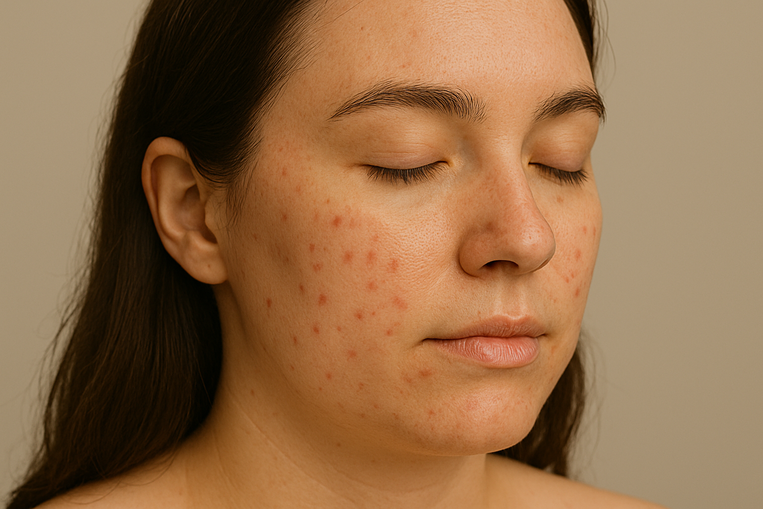 여드름 피부 관련 사진