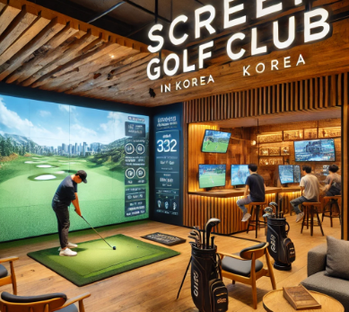 한국 스크린 골프 사진