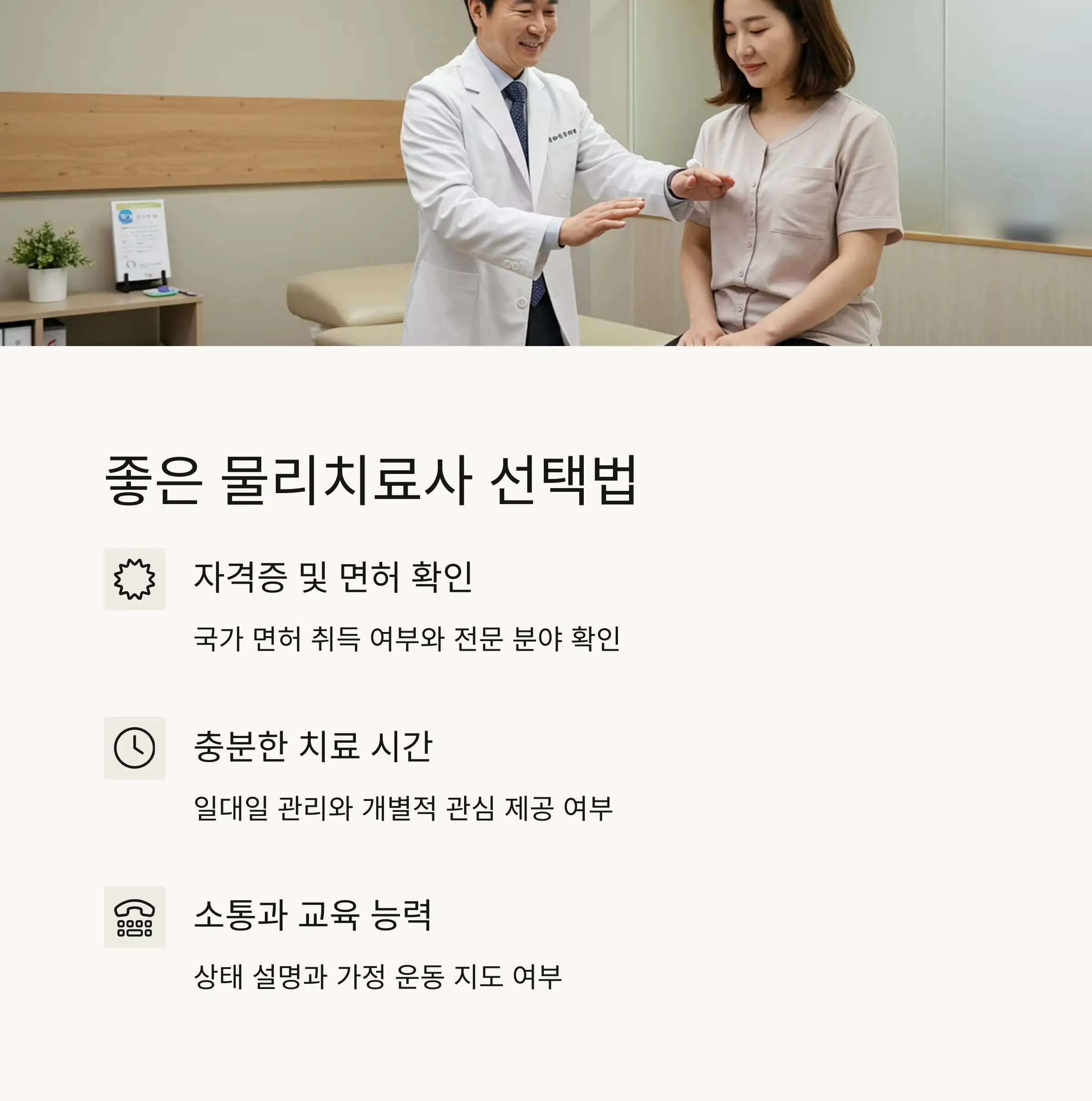 🔍 효과적인 물리치료 선택 방법