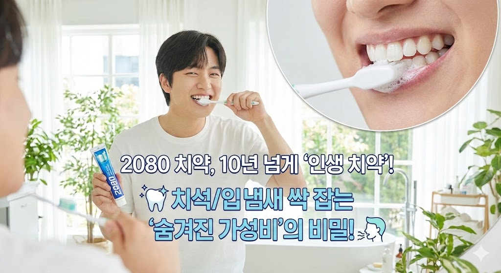 2080 치약, 10년 넘게 '인생 치약'으로 쓰는 이유?