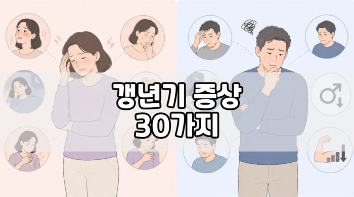 갱년기 증상 30가지