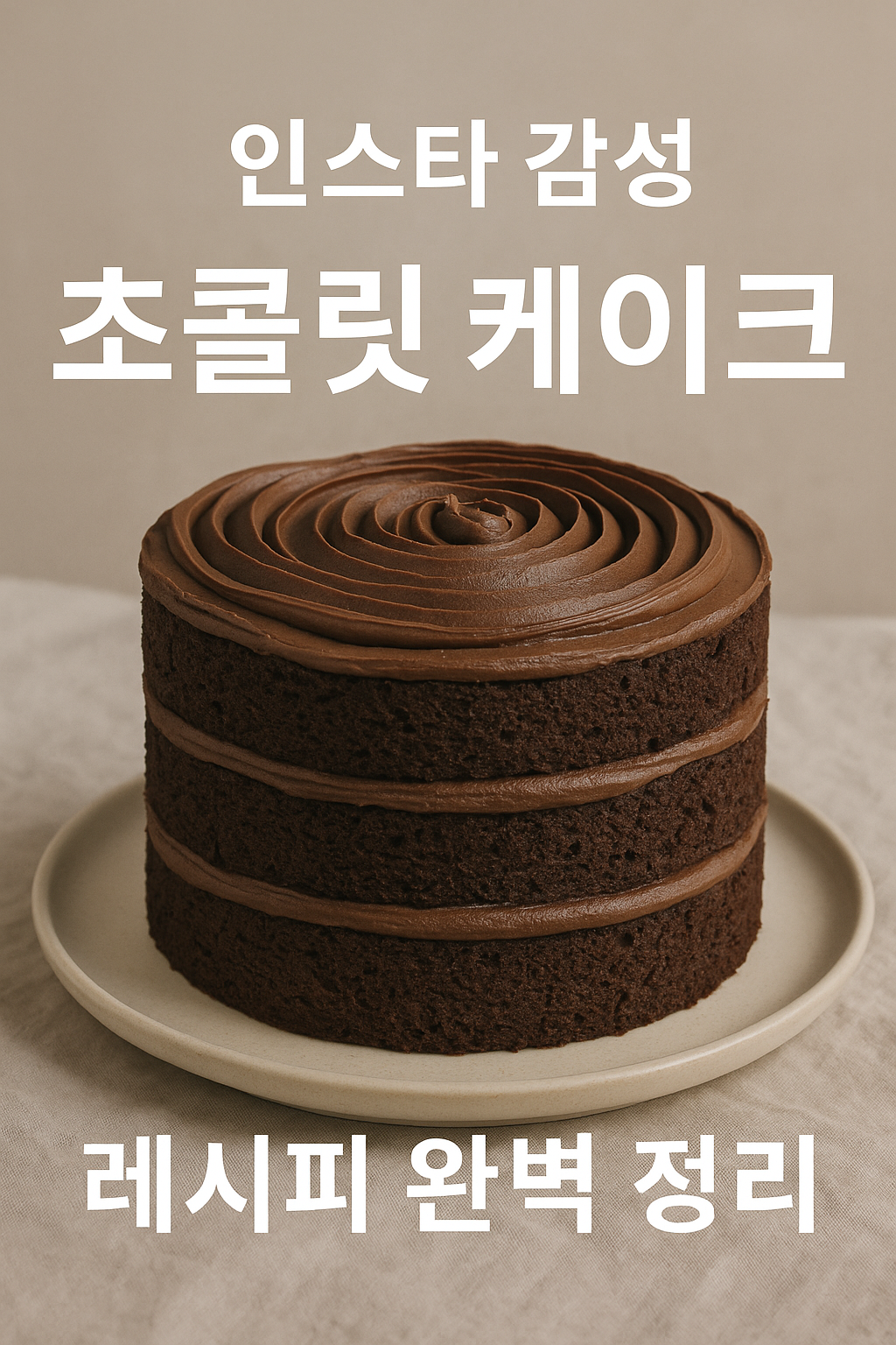 초콜릿 케이크 레시피