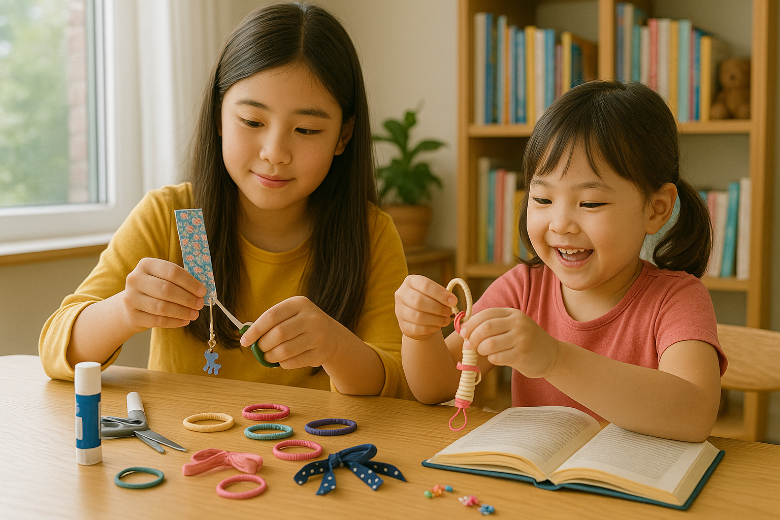 아이들과 함께하는 머리끈 재활용
