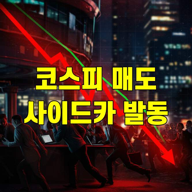 코스피 매도 사이드카 발동 시장은 왜 흔들렸나