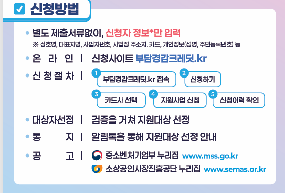 신청 방법 및 절차