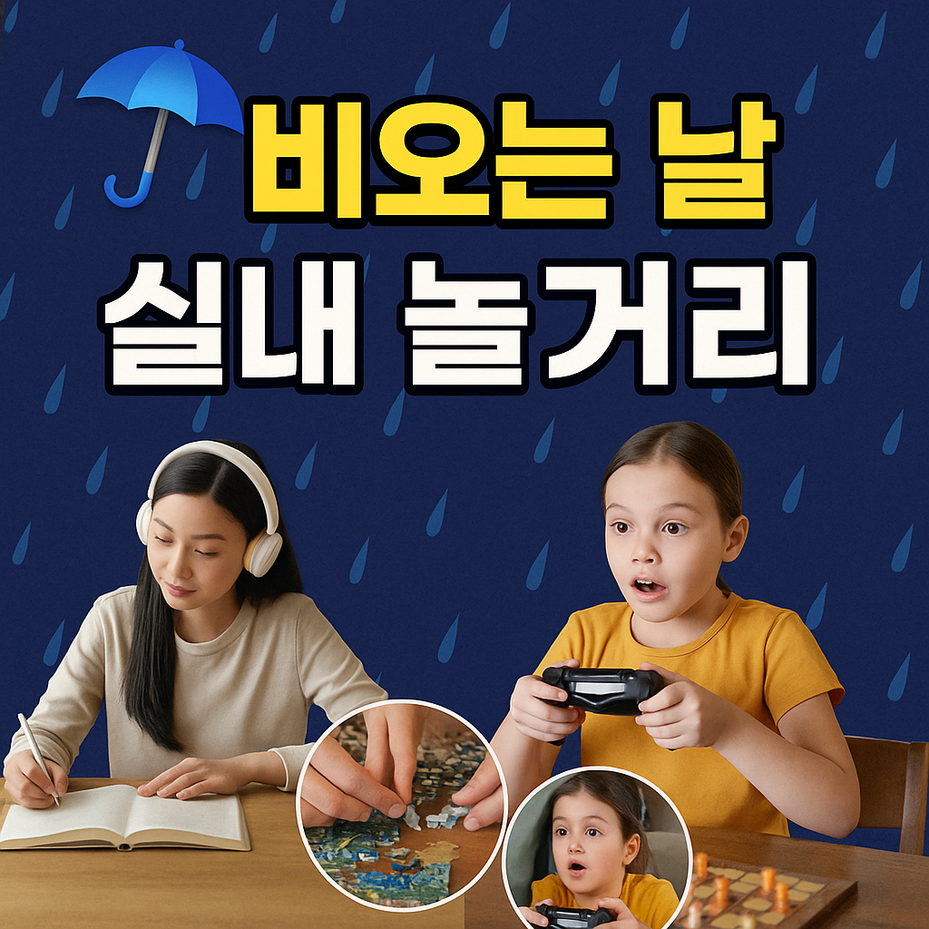 비오는 날 실내 놀거리