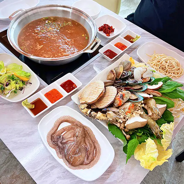 강화 석모도 식당 갯바다해물샤브칼국수 해물 샤브샤브 칼국수 맛집 추천