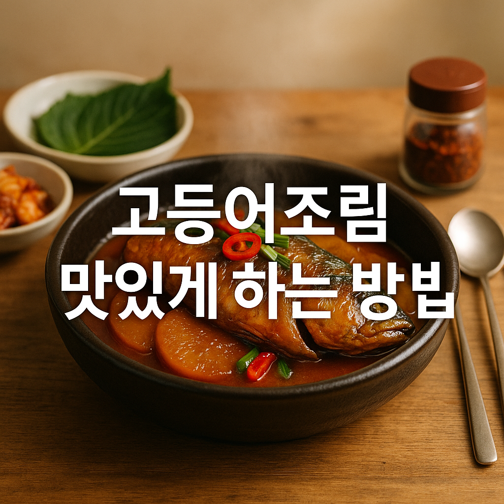 고등어조림 맛있게 하는 방법