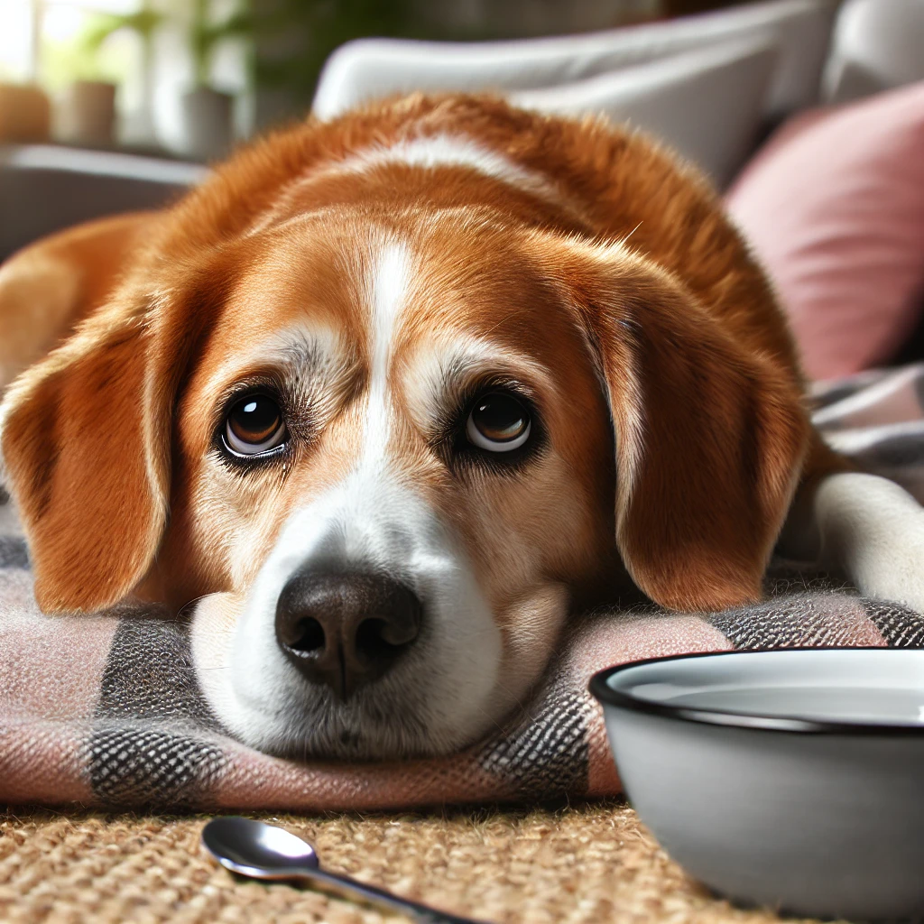 아픈 강아지 사진