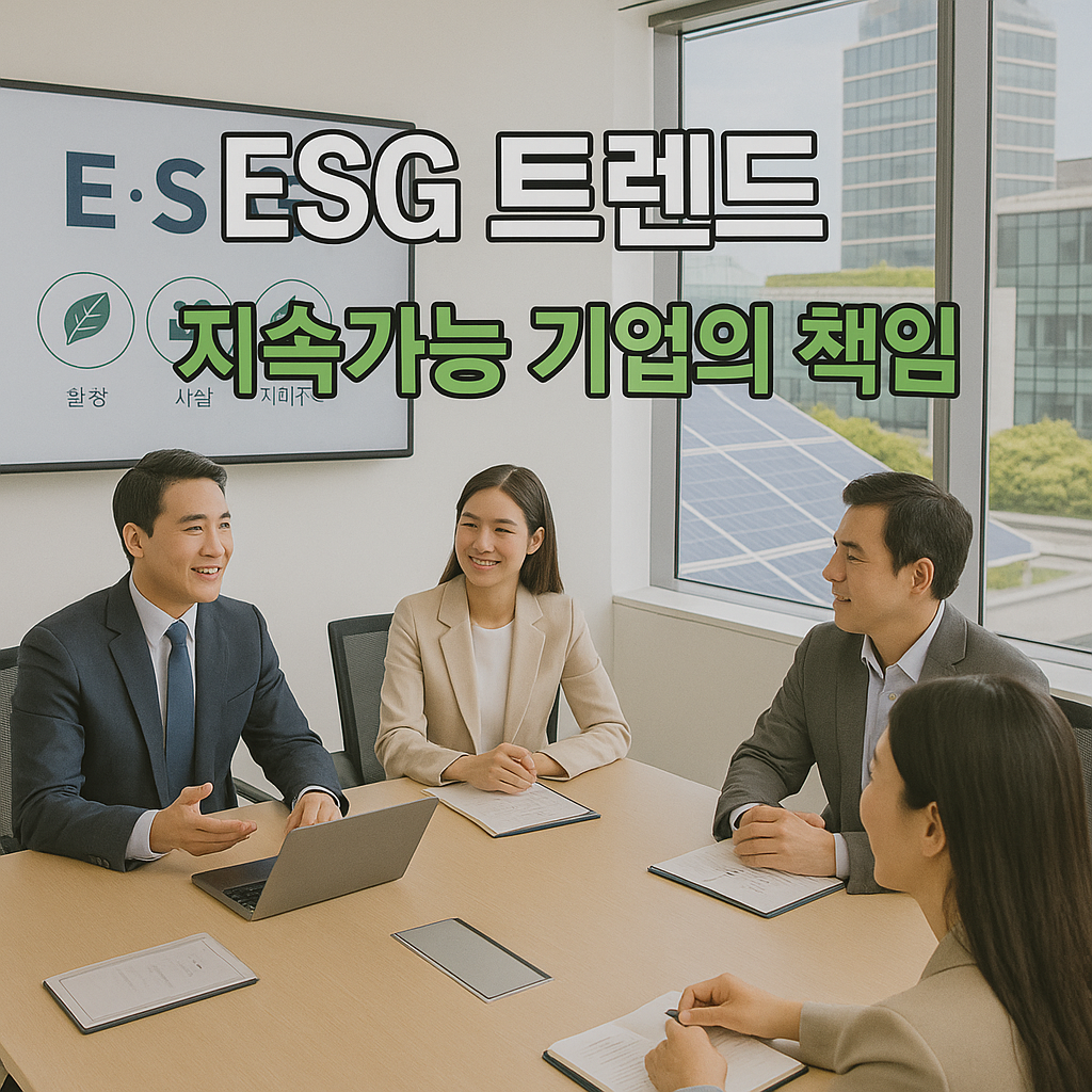 ESG 전략과 지속가능 경영 협의