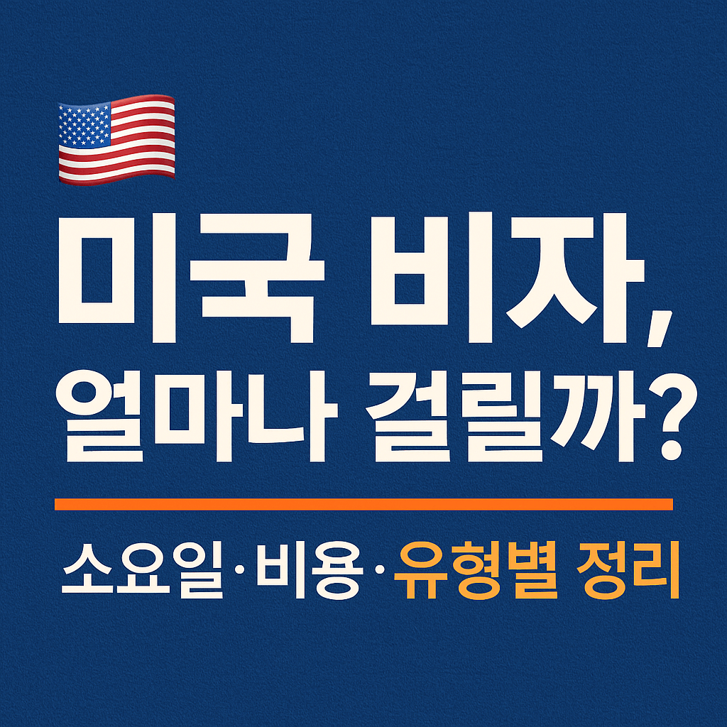 미국비자 수속 대행 비용과 신청 방법 총정리
