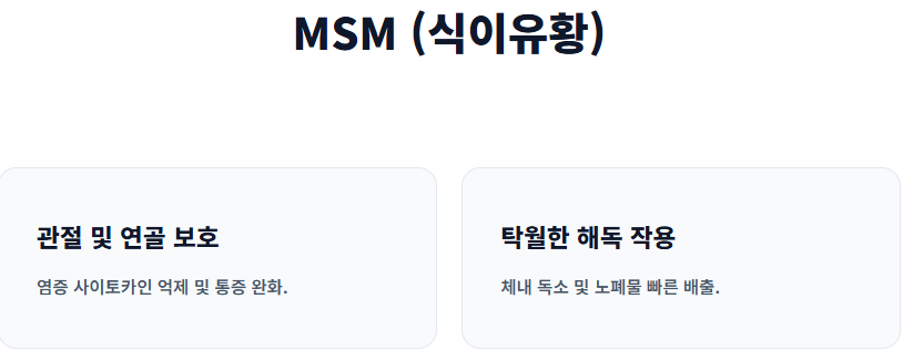 염증에 좋은 영양제