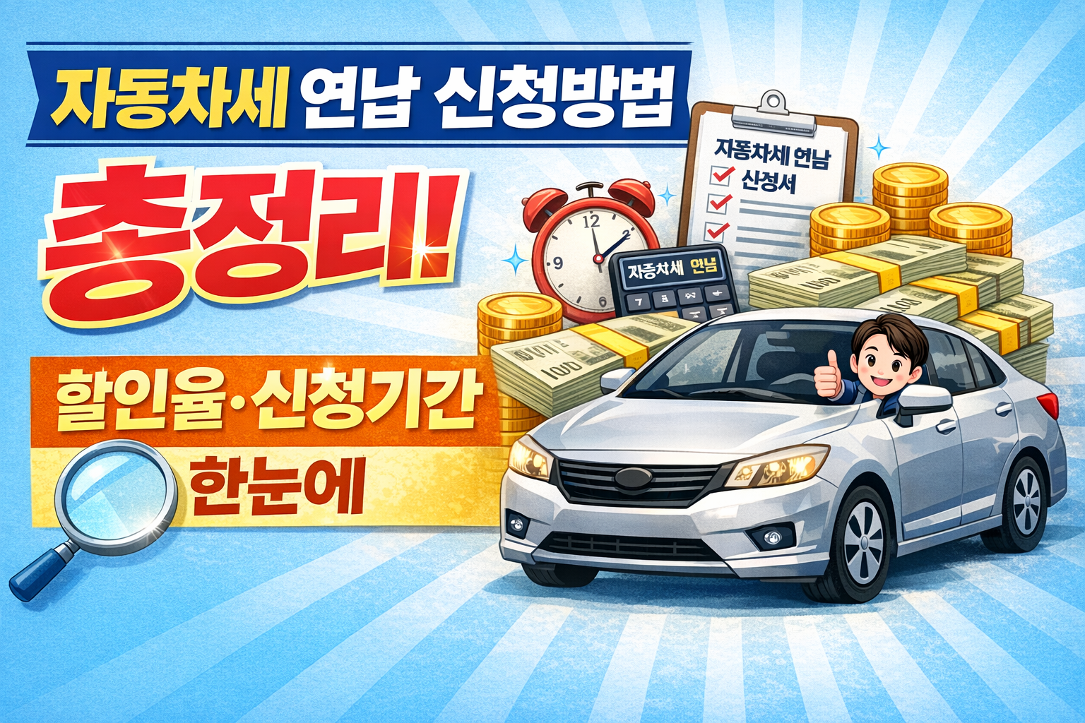 자동차세 연납신청 관련 사진