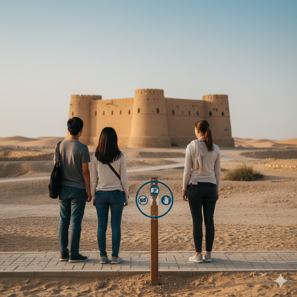카타르 종교 관람시 노출을 피해야하는 매너