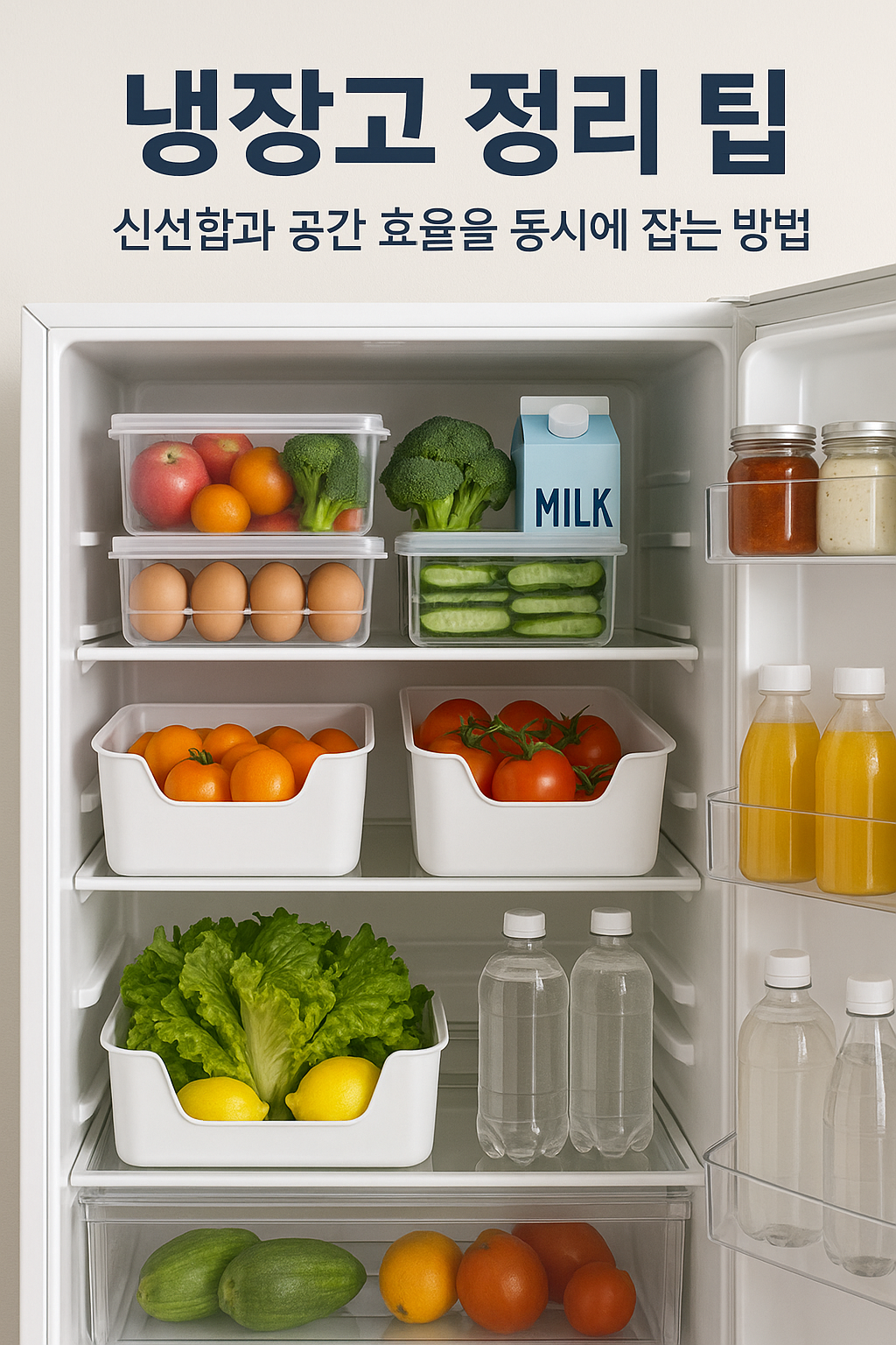 냉장고 정리 팁