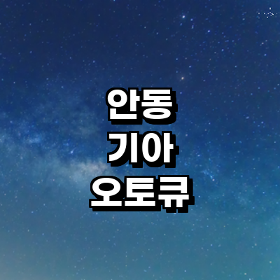 안동시 기아 오토큐