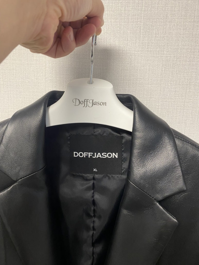 도프제이슨(DOFFJASON) 오버핏 램스킨 블레이저 재킷