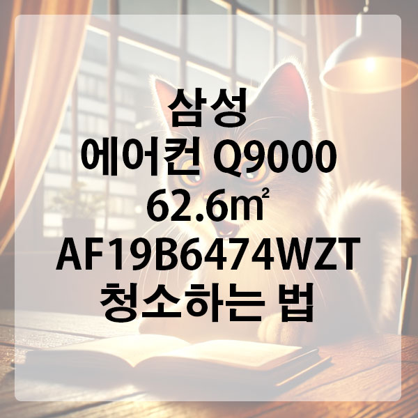 삼성 에어컨 Q9000 62.6㎡ AF19B6474WZT 청소하는 법