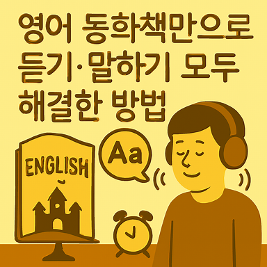 영어 동화책만으로 듣기·말하기 모두 해결한 방법