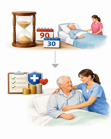 간병인보험 면책기간과 대기기간 구조 설명3