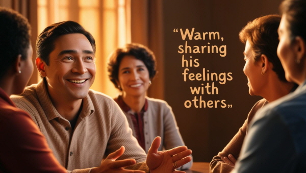 감정을 타인과 함께 나누는 따뜻한 사람에 관한 사진