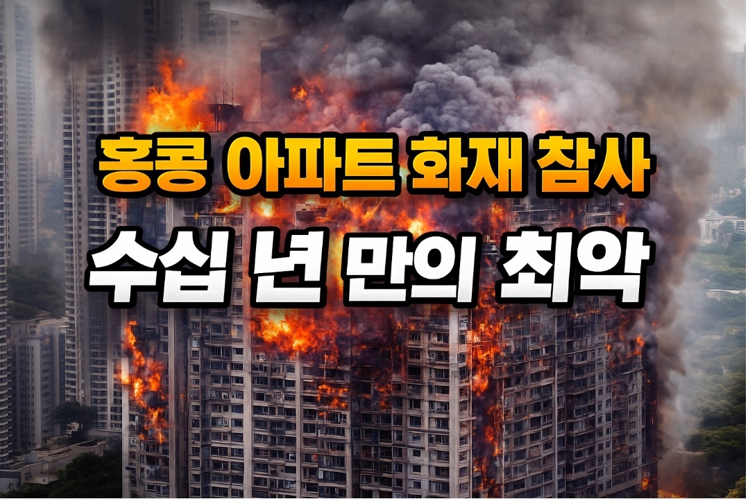 홍콩 아파트 화재 참사 타이포 윙푹코트 화재 현장