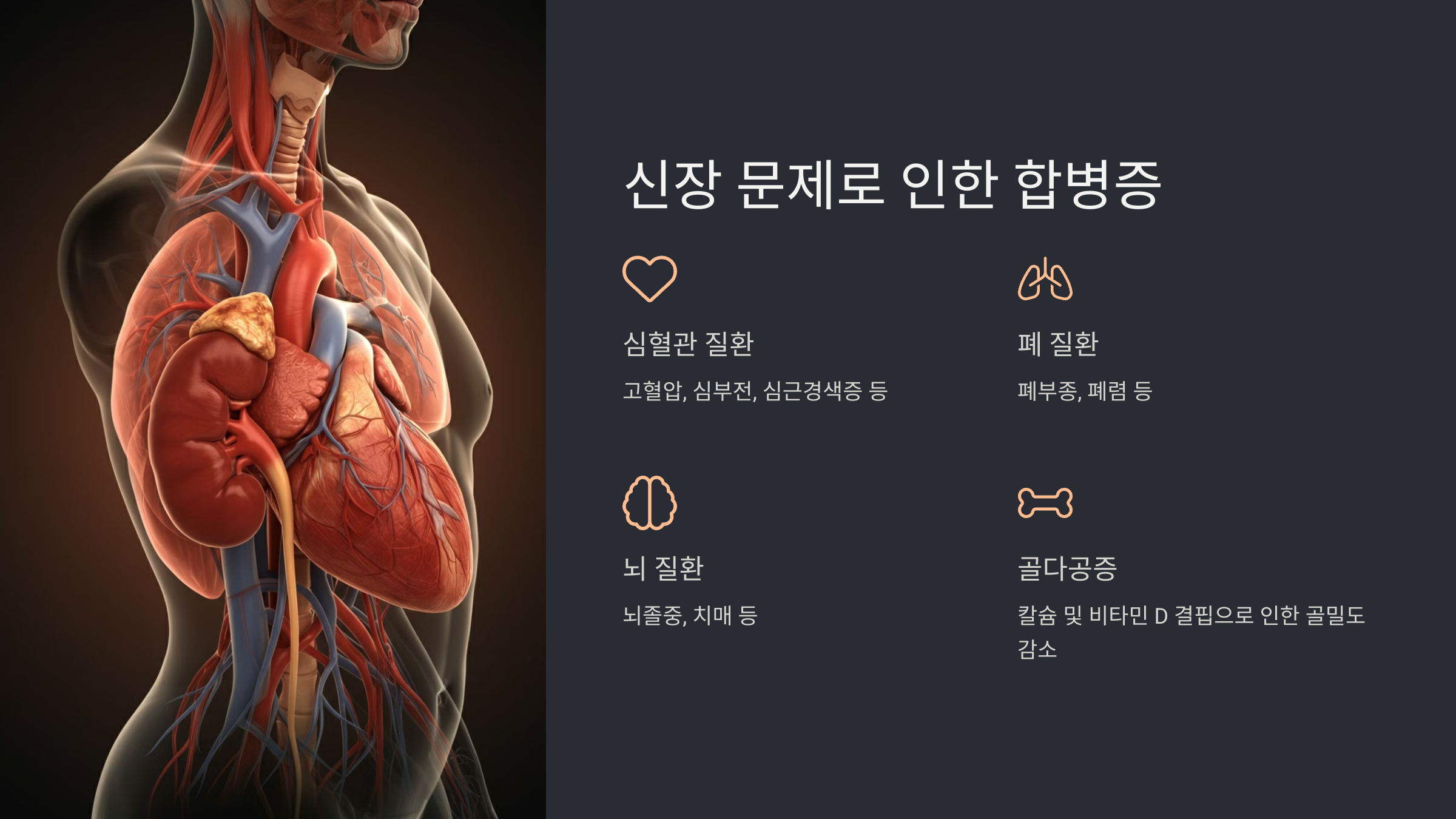 신장 문제로 인한 합병증