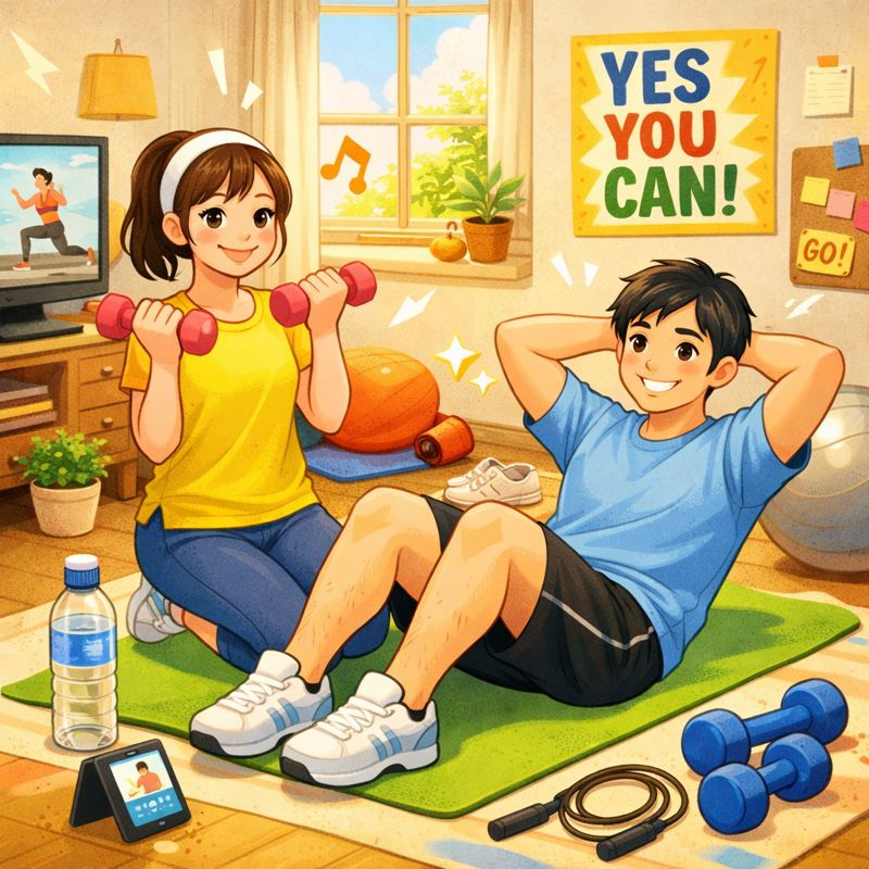 하루 10분! 운동 초보를 위한 홈트 시작