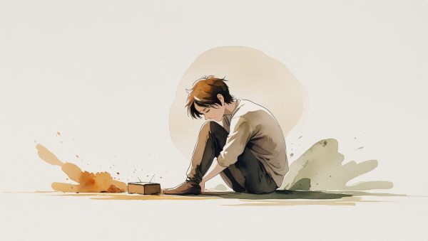 감정을 깊게 들여다보는 것이 불편한 ISTP는, 자신이 느끼는 감정조차 제대로 인식하지 못한 채 행동으로 반응하게 됩니다에 관한 그림