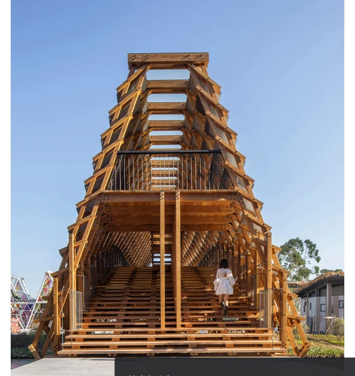 루오 스튜디오 굴루 수변 아치형 목재교 VIDEO: Timber Bridge in Gulou Waterfront by LUO studio